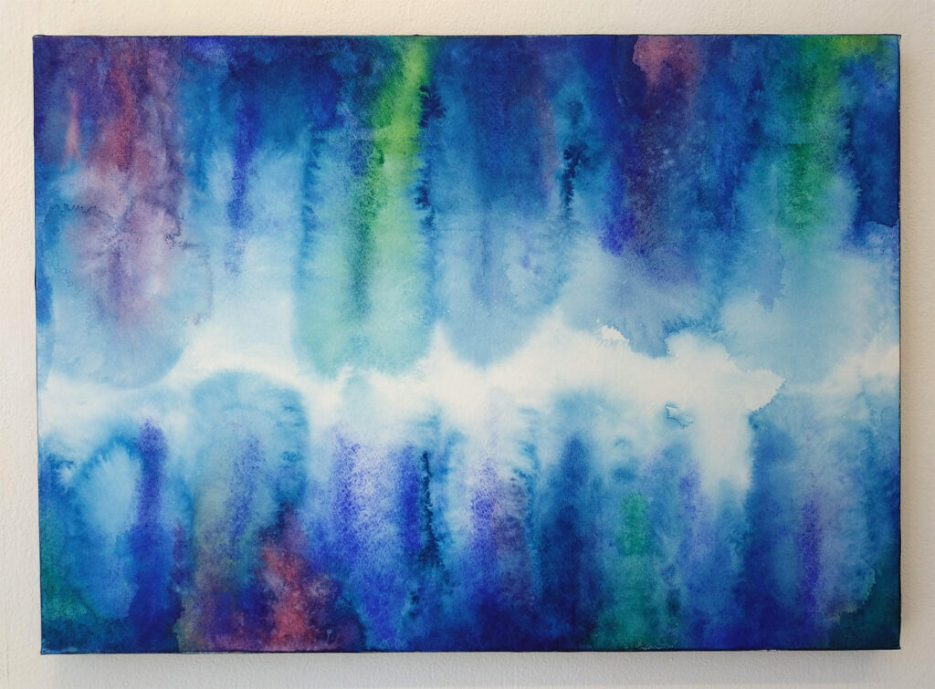 「銀河」透明水彩　B3(515x364mm)　2024